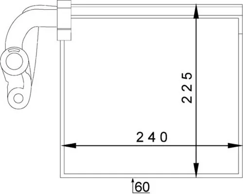 Evaporator, air conditioning