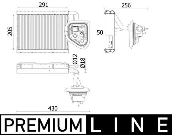 Evaporator, air conditioning