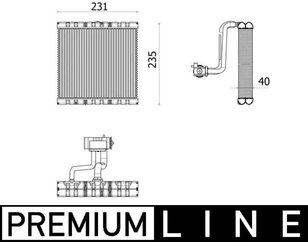 Evaporator, air conditioning