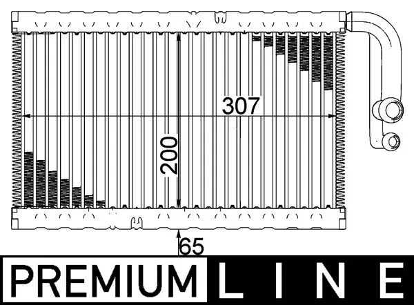 Evaporator, air conditioning