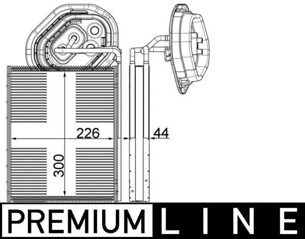 Evaporator, air conditioning