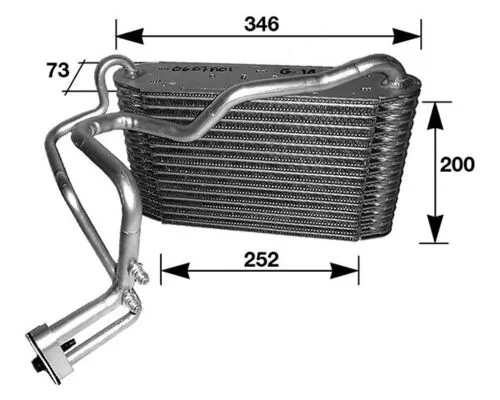 Evaporator, air conditioning