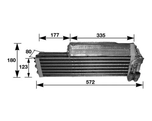 Evaporator, air conditioning