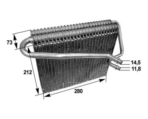 Evaporator, air conditioning