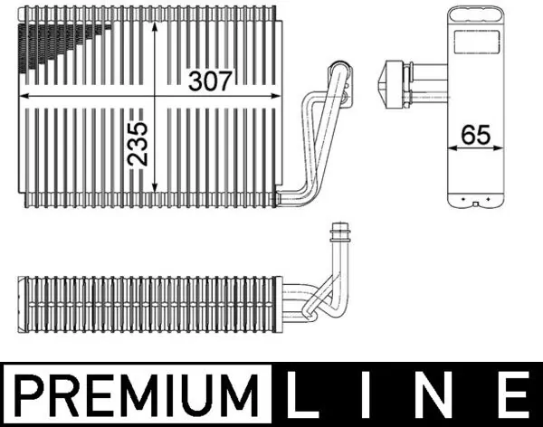 Evaporator, air conditioning