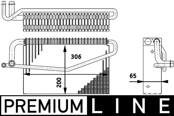 Evaporator, air conditioning
