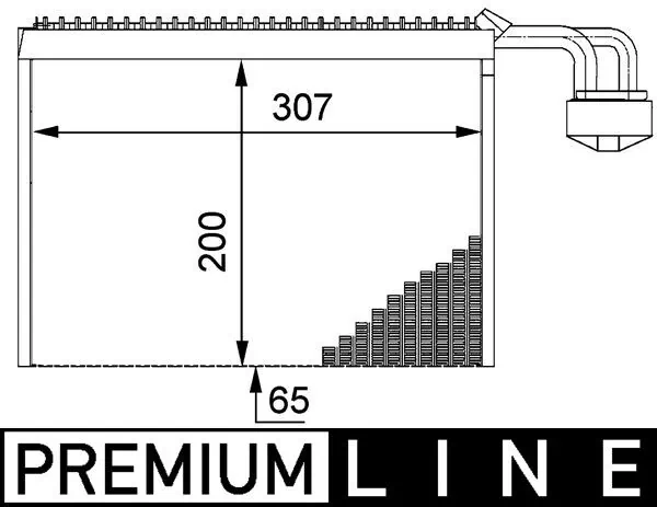 Evaporator, air conditioning