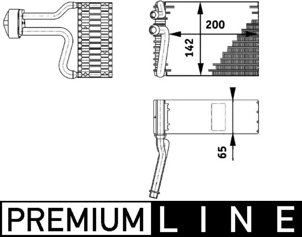 Evaporator, air conditioning
