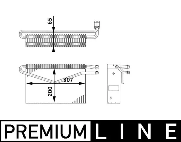 Evaporator, air conditioning