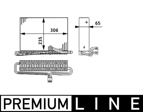 Evaporator, air conditioning