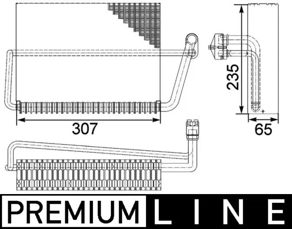 Evaporator, air conditioning
