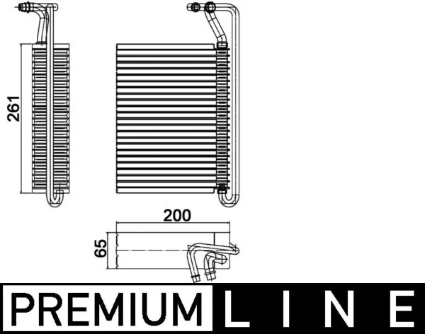 Evaporator, air conditioning