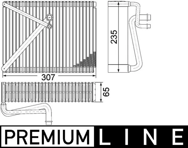 Evaporator, air conditioning