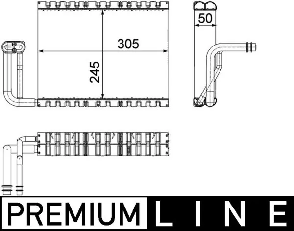 Evaporator, air conditioning