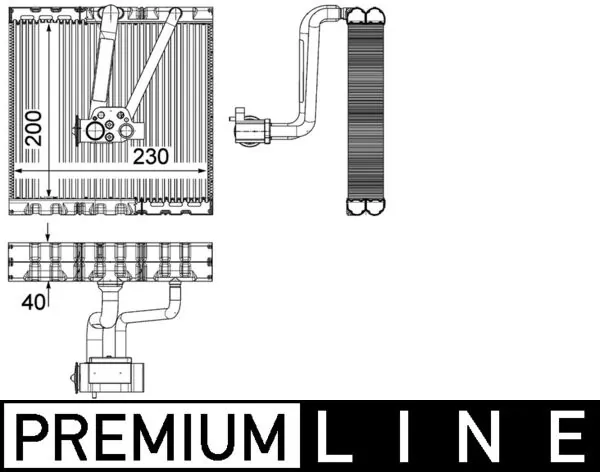 Evaporator, air conditioning