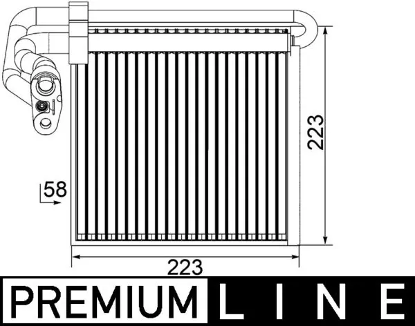 Evaporator, air conditioning