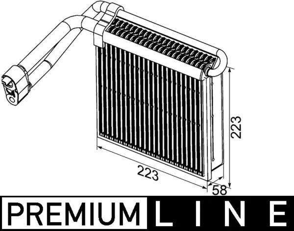 Evaporator, air conditioning