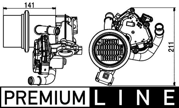 Cooler, exhaust gas recirculation