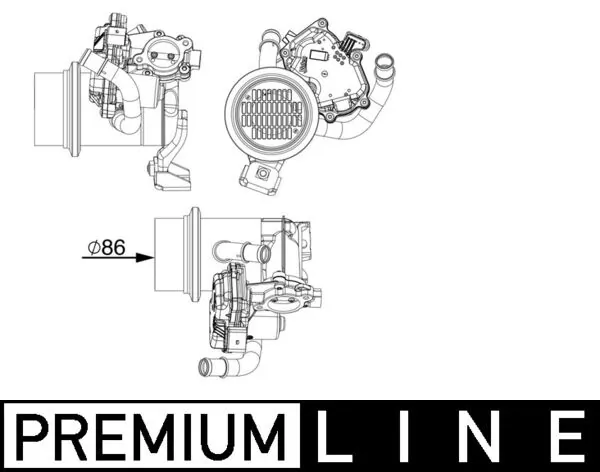 Cooler, exhaust gas recirculation