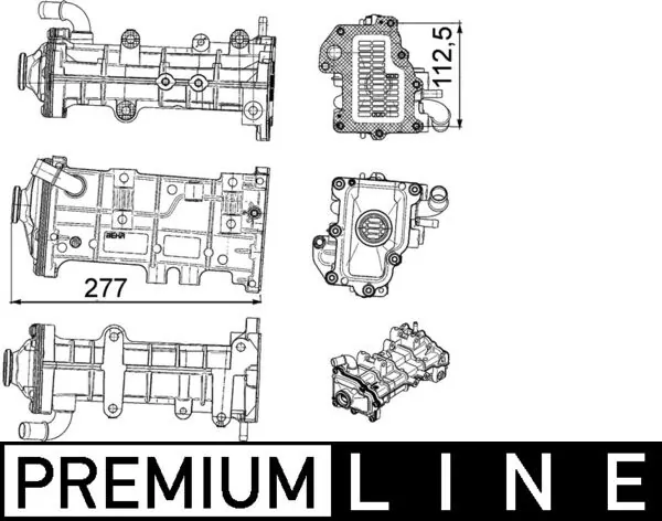 Cooler, exhaust gas recirculation