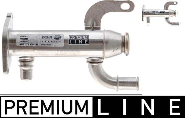 Cooler, exhaust gas recirculation