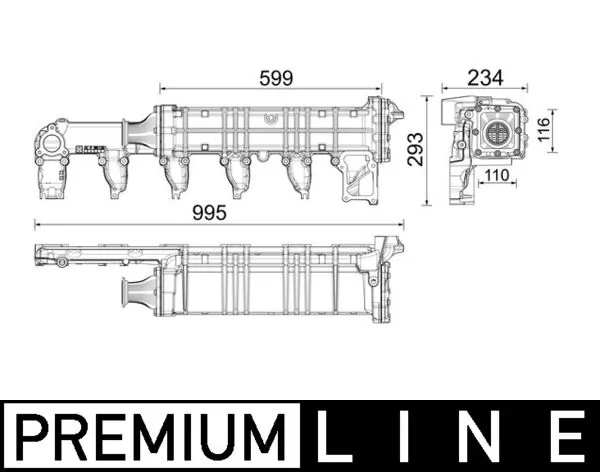 Cooler, exhaust gas recirculation