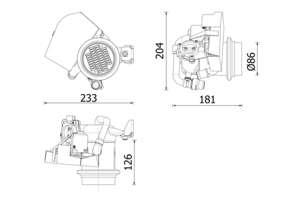Cooler, exhaust gas recirculation