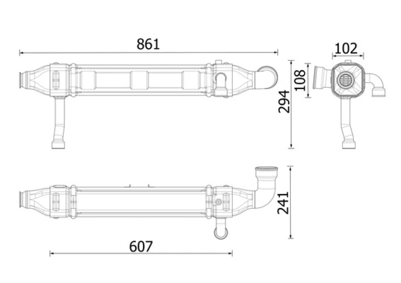 Cooler, exhaust gas recirculation