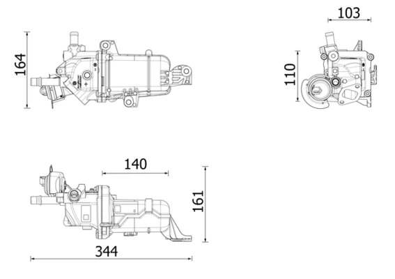 Cooler, exhaust gas recirculation