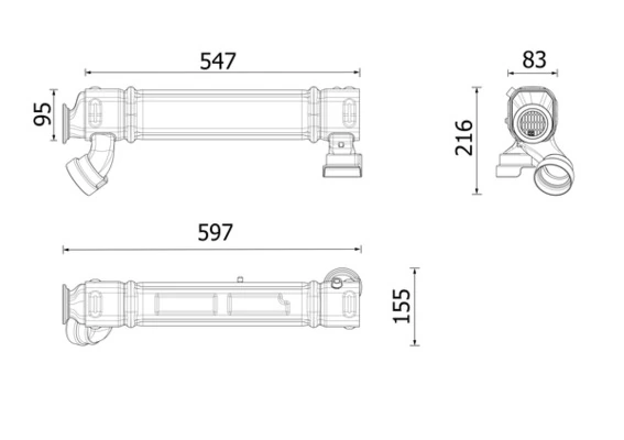 Cooler, exhaust gas recirculation