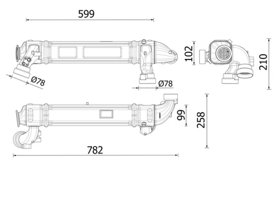Cooler, exhaust gas recirculation