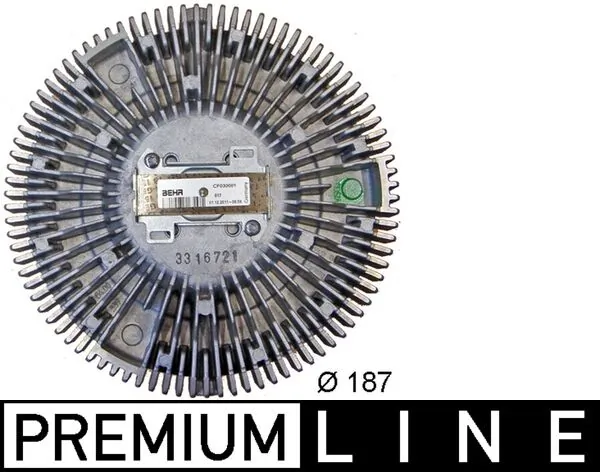 Clutch, radiator fan