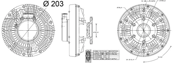 Clutch, radiator fan