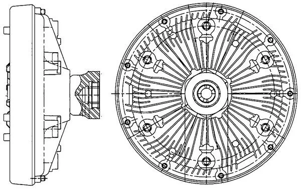 Clutch, radiator fan