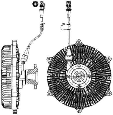 Clutch, radiator fan