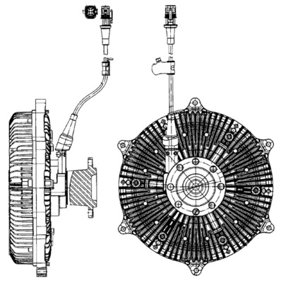 Clutch, radiator fan