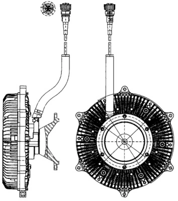 Clutch, radiator fan