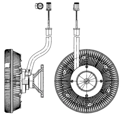 Clutch, radiator fan