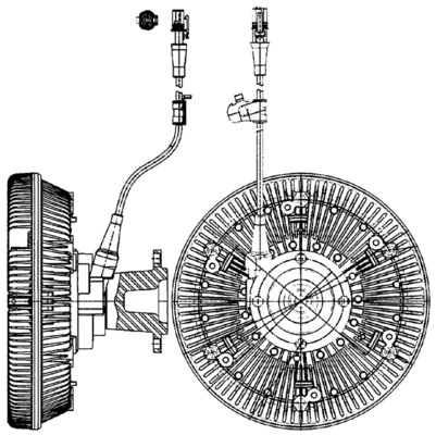 Clutch, radiator fan