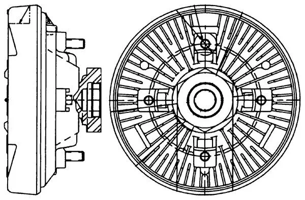 Clutch, radiator fan