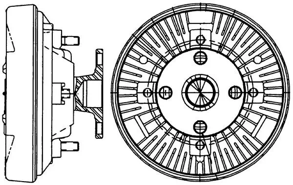 Clutch, radiator fan
