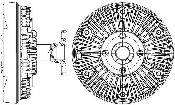 Clutch, radiator fan