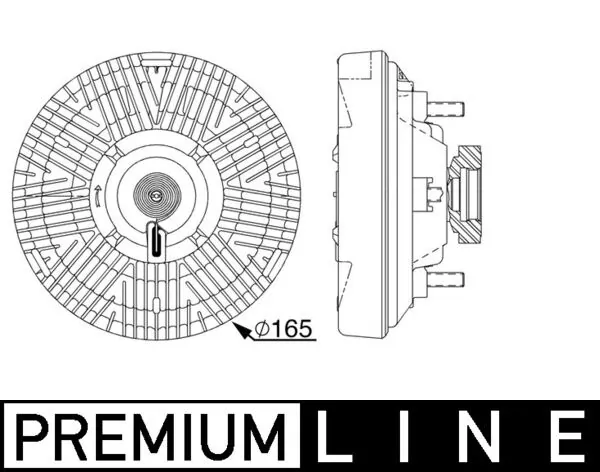 Clutch, radiator fan