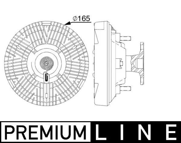 Clutch, radiator fan