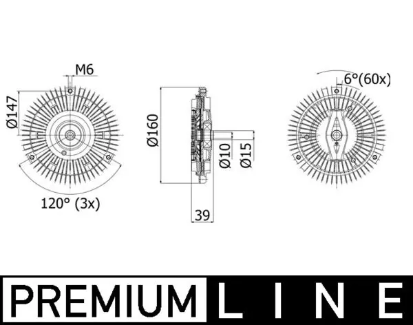 Clutch, radiator fan