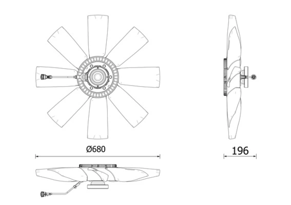 Clutch, radiator fan