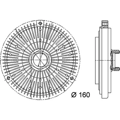 Clutch, radiator fan
