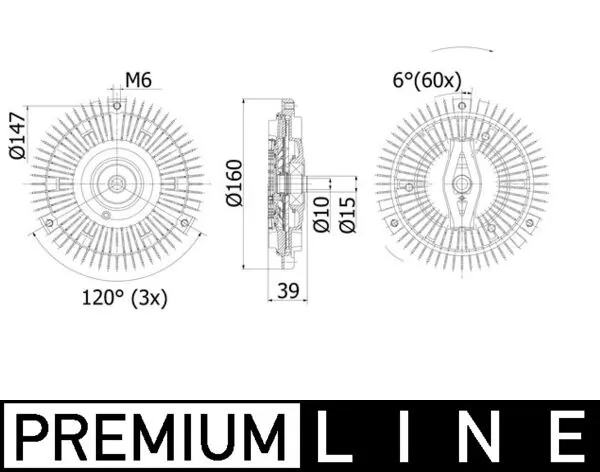 Clutch, radiator fan