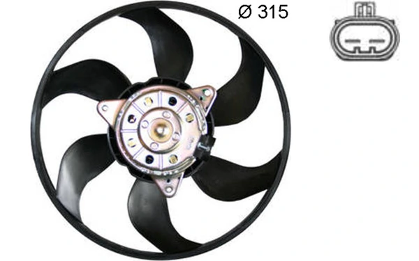 Fan, engine cooling