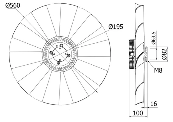 Fan, engine cooling